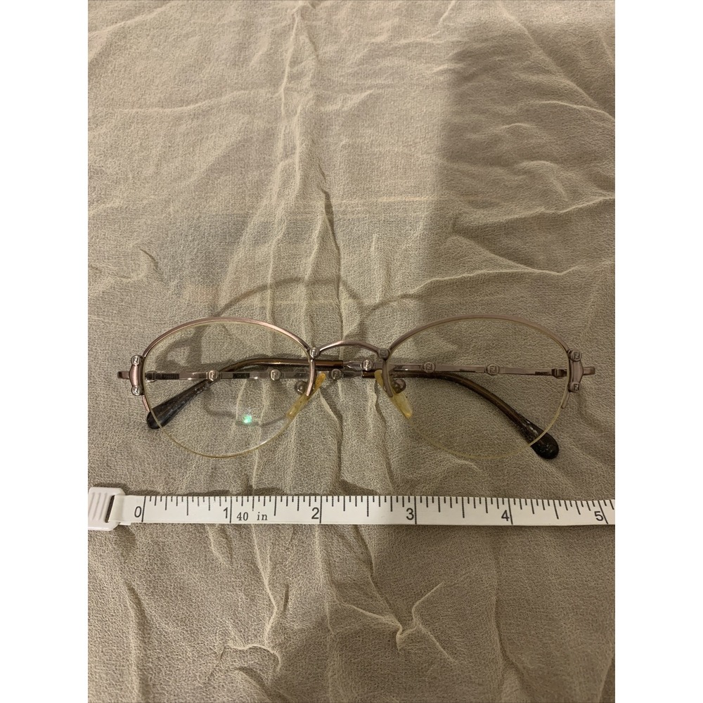 fendi vintage eyeglasses frames women Gun Metal Fancy